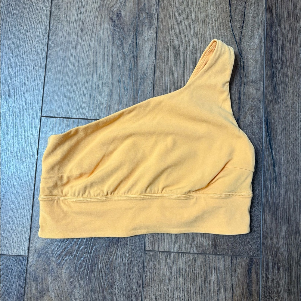 Lululemon Align Yellow One-Shoulder Crop Top